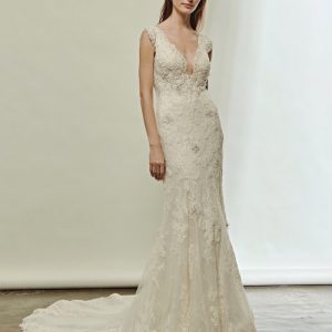 JUL241 Backless Lace Wedding Dress