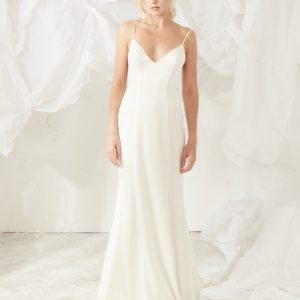JUL243 Slip Dress with Plunging Back
