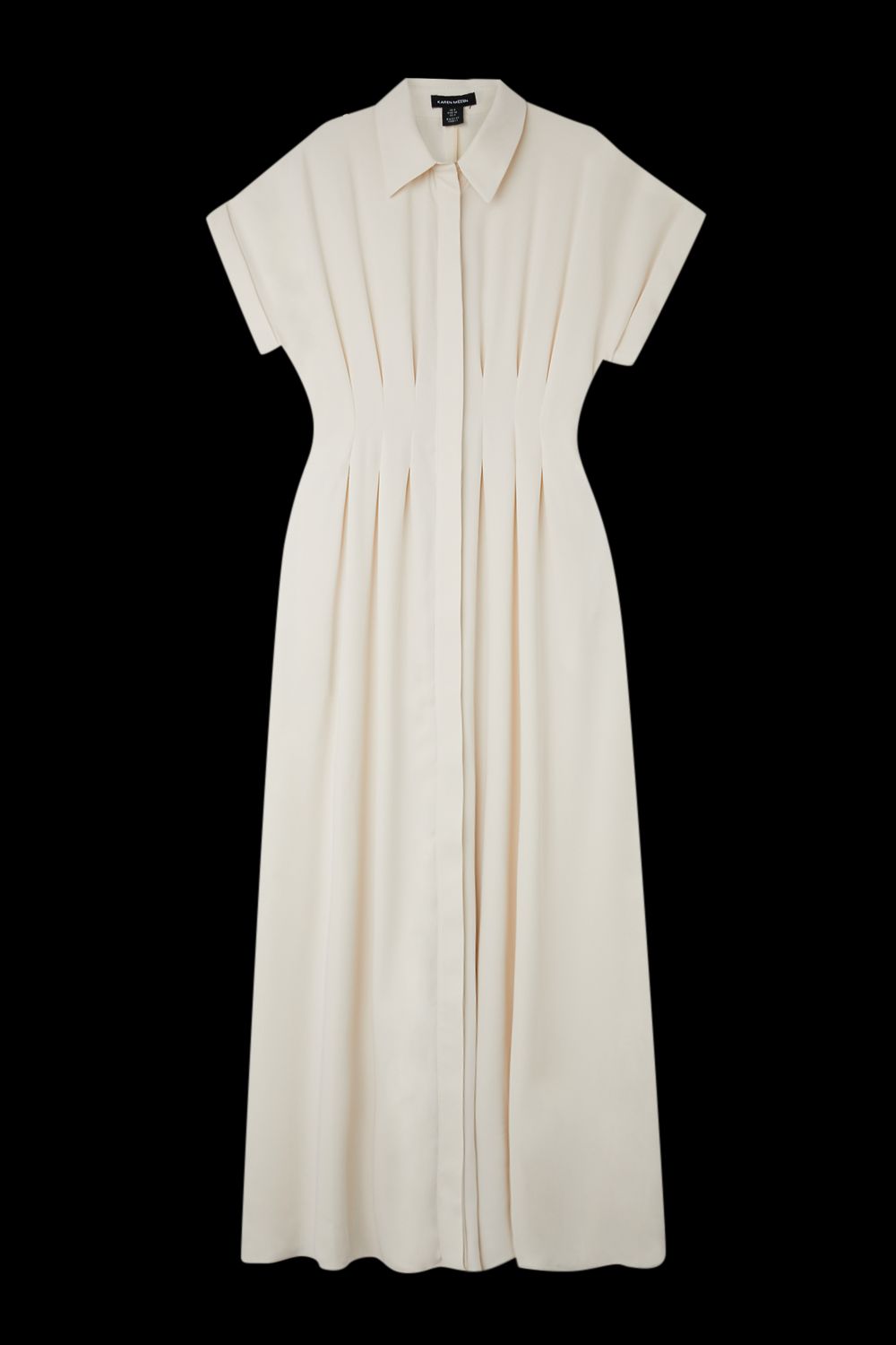 JUL260 Soft Tailored Belted Darted Midi Shirt Dress - Image 4